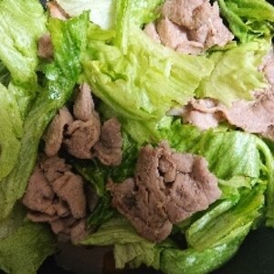 レタスと豚肉のしゃきしゃき炒め